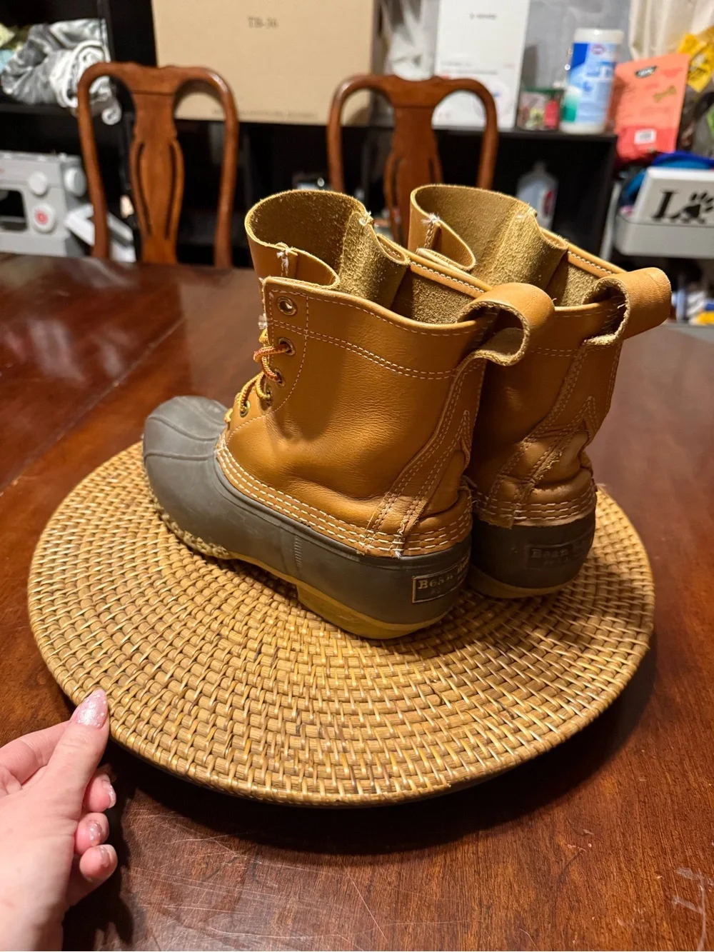 L.L. Bean Brown and Dark Women’s Winter/Rain Boots Duck - Picture 6 of 11